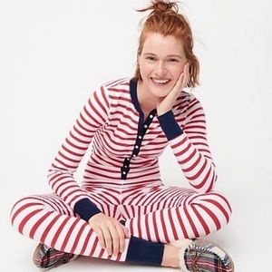 J Crew Holiday Union Suit Pajamas | Size M | NWT
